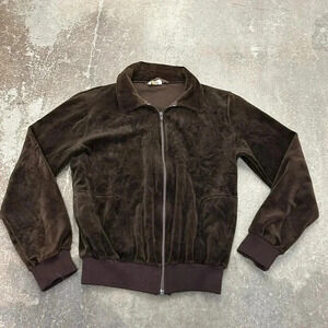 Vintage paulo Conti  chocolate brown velour sweater